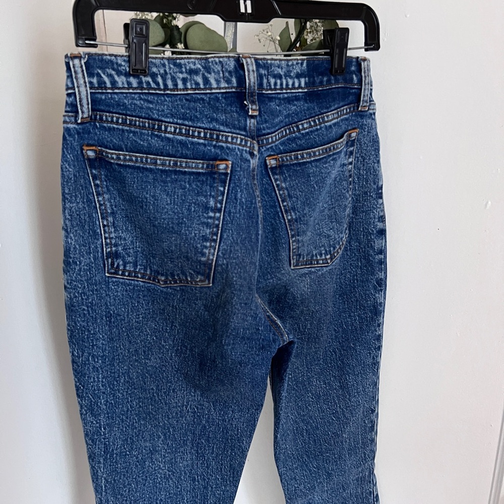 Abercrombie & Fitch The Skinny High Rise Jeans Blue Denim Ankle Size 28 - Picture 6 of 7